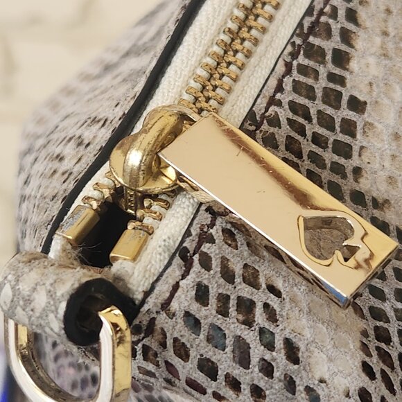 kate spade | Bags | Like New Kate Spade Savannah Parliament  Like New Kate Spade Savannah Parliament Snakeskin Shoulder Bag Purse